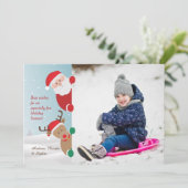 Carte de vœux de vacances Rien que pour voir (Debout devant)