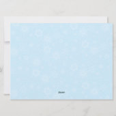 Carte de vœux de vacances Scène hivernale enneigée (Dos)