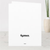 Carte de vœux de vacances Tea-rrifique avec nos me (Dos)