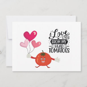 Carte de vœux de vacances Tomato Flat