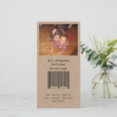 Carte de vœux de vacances tout usage (Debout devant)