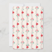 Carte de voeux de vacances Vase Floral Peint à la (Dos)