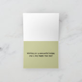 Carte de vœux de vacances Wallaby joyeuse (Intérieur)