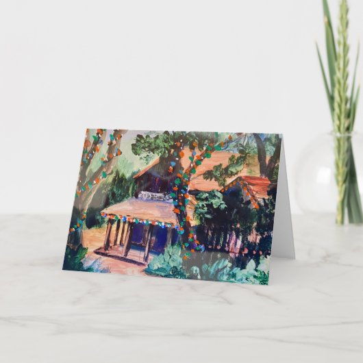 Carte de voeux de vacances Woodside Store (Devant)