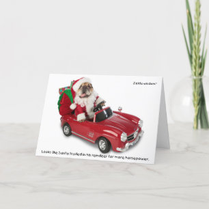 Carte de voeux de vacances Zelda Père Noël