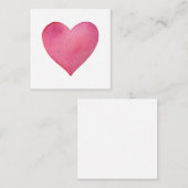 Carte de voeux de Valentin. (Devant / Derrière)