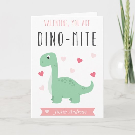 Carte de voeux de Valentine de Dino-Acarides (Devant)