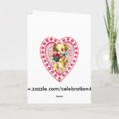 Carte de voeux de Valentine de petite-fille (Dos)