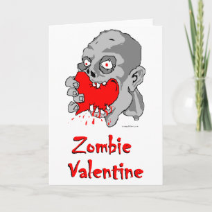 Carte de voeux de Valentine de zombi