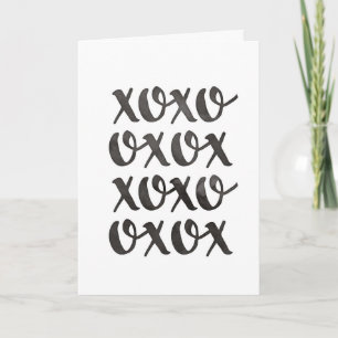 carte de voeux de valentines d'amour de xoxo