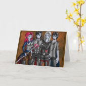 Carte de voeux de vampires (Fleur jaune)