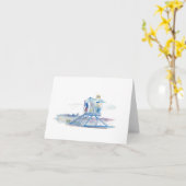 Carte de voeux de veille (Fleur jaune)