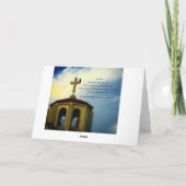 Carte de voeux de vers de bible - 8h12 de John (Dos)