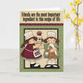 Carte de voeux de vie Recette (Fleur jaune)