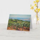 Carte de voeux de vignoble (Fleur jaune)