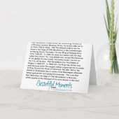 Carte de voeux de Visund de bateau de Viking (Dos)