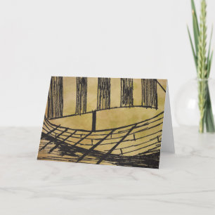 Carte de voeux de Visund de bateau de Viking