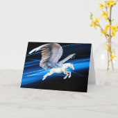 Carte de voeux de vol de Pegasus (Fleur jaune)