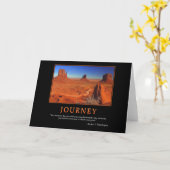 Carte de voeux de voyage (Fleur jaune)