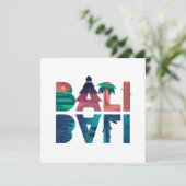 Carte de voeux de voyage Bali Indonésie (Debout devant)