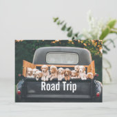 Carte de voeux de voyage routier (Debout devant)