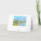Carte de voeux de vue de Cleveland, la rivière (Dos)