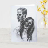 Carte de voeux de William et de Kate (Fleur jaune)