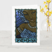 Carte de voeux de Yemaya (Fleur jaune)