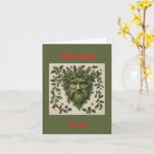 Carte de vœux de Yule bénie (Fleur jaune)
