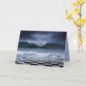 carte de voeux d'échiquier d'imaginaire (Fleur jaune)