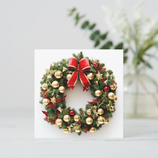 Carte de voeux décorative de Noël (Debout devant)