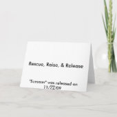 Carte de voeux d'écureuil (Dos)