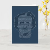 Carte de voeux d'Edgar Allen Poe (Fleur jaune)
