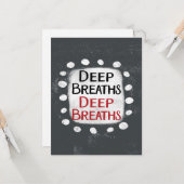 Carte de voeux Deep Breaths (Devant/Arrière en situation)