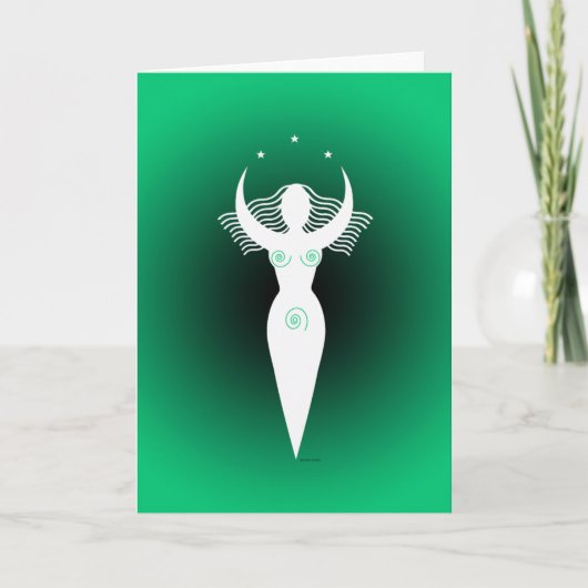 Carte de voeux "Déesse de l'abondance" (Devant)