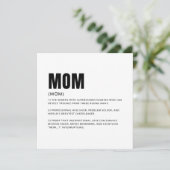 Carte de voeux Définition Maman Drôle (Debout devant)