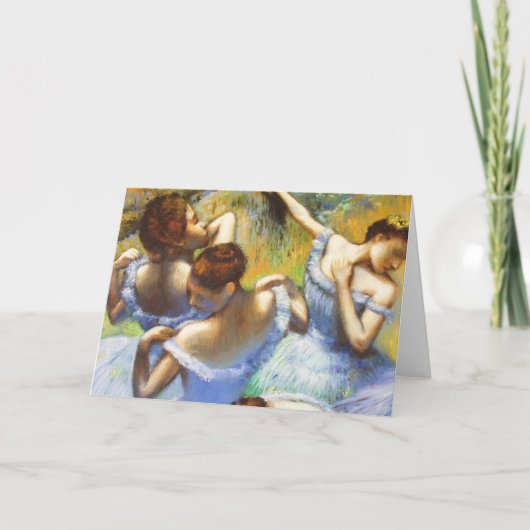 Carte de voeux Degas Blue Dancers (Devant)
