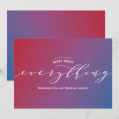 Carte de vœux dégradé tout compris (Devant / Derrière)