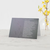 Carte de voeux d'empreintes de pas (Fleur jaune)