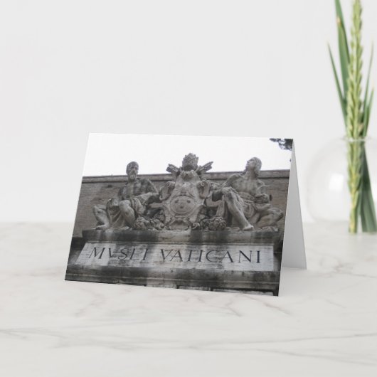 Carte de voeux d'entrée de Vatican (Devant)
