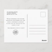 Carte de vœux d'entreprise découpée en papier de c (Dos)