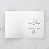 Carte de vœux d'entreprise Étoiles de Noël à paill (Intérieur)