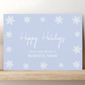 Carte de vœux d'entreprise moderne flocon de neige