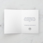 Carte de vœux d'entreprise pour Noël avec flocon d (Intérieur)