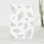 Carte de voeux d'entreprise Simple Evergreen Arbre (Dos)