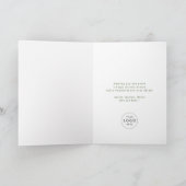 Carte de voeux d'entreprise simple pin moderne (Intérieur)