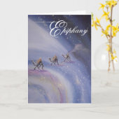 Carte de voeux d'épiphanie (Fleur jaune)