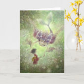 Carte De Voeux Déplacée (Fleur jaune)