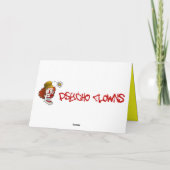 Carte de voeux déplaisante de clown (Dos)