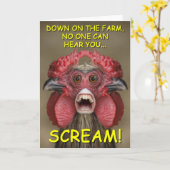 Carte de voeux déplaisante drôle de monstre de (Fleur jaune)